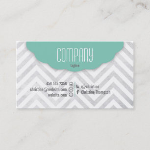 Carte de visite mignon de professionnel de Chevron