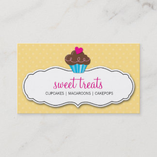 CARTE DE VISITE mignon gras beurre de cupcake jaun