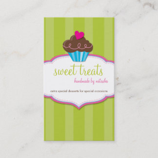CARTE DE VISITE mignon gras cupcake citron vert ro