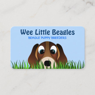Carte De Visite Mignonette Beagle de dessin chic éleveur de chien