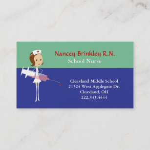 Cartes De Visite Pour Infirmieres Zazzle Fr