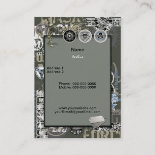 Carte de visite militaire