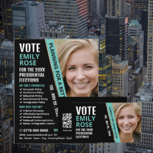 Carte De Visite Militant politique moderne et tendance