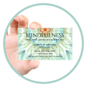Carte De Visite Mindfulness Belle Conception