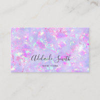 carte de visite minéral opale violet