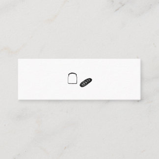 CARTE DE VISITE MINI ミニマムでシンプルな名刺 ビジネスカード 食パン・フランスパン