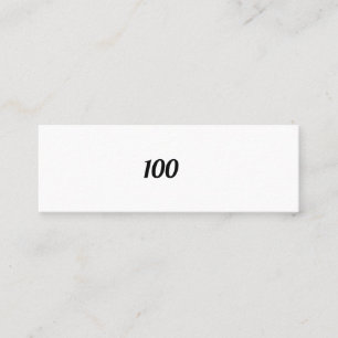 CARTE DE VISITE MINI 100