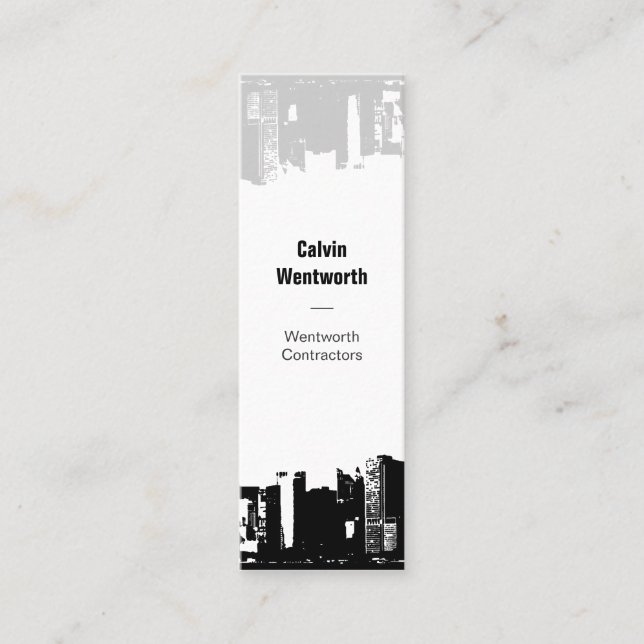 Carte De Visite Mini 1 Haut 1 Bas Centre-Ville (Devant)
