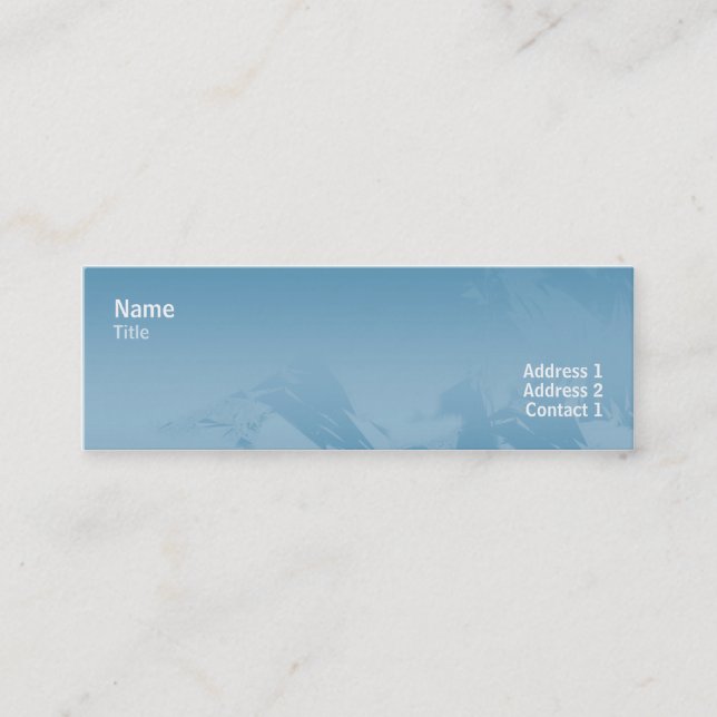 Carte De Visite Mini 80s chics - Maigre (Devant)