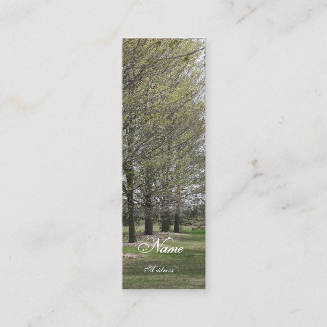 Carte De Visite Mini Affaires maigres (Devant)