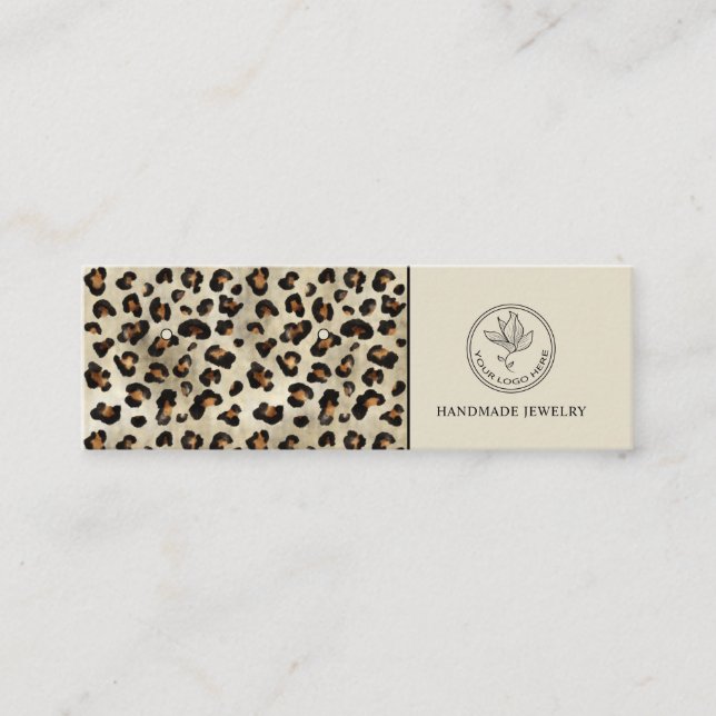 Carte De Visite Mini Affichage des boucles d'oreilles avec impression l (Devant)