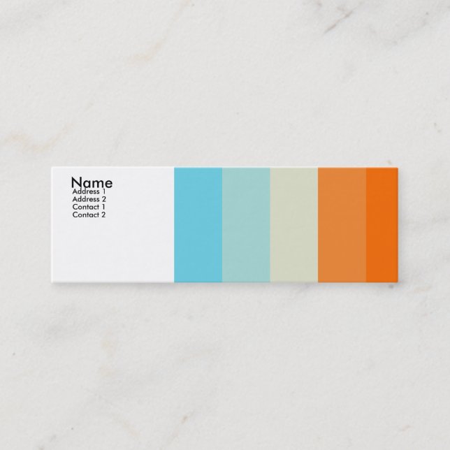 Carte De Visite Mini Aimer de couleur - customisé (Devant)