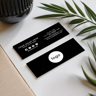 Carte De Visite Mini Ajoutez votre logo personnalisé cercle professionn