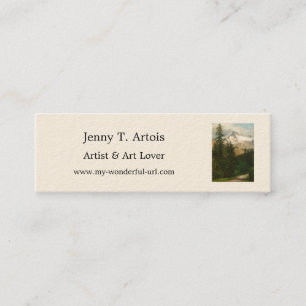 Carte De Visite Mini Albert Bierstadt Peinture Neige dans le Haut Pays
