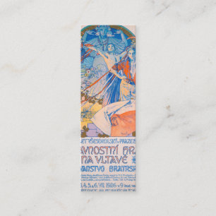 Carte De Visite Mini Alphonse Mucha pour Sokol Festival (1926)