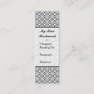 Carte De Visite Mini Amour papillon Dentelle noire 1 Décor