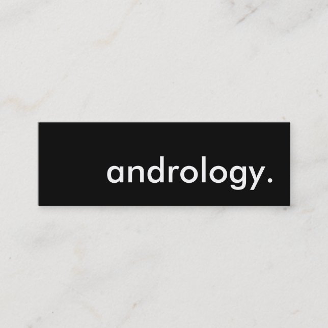 Carte De Visite Mini andrologie. (Devant)