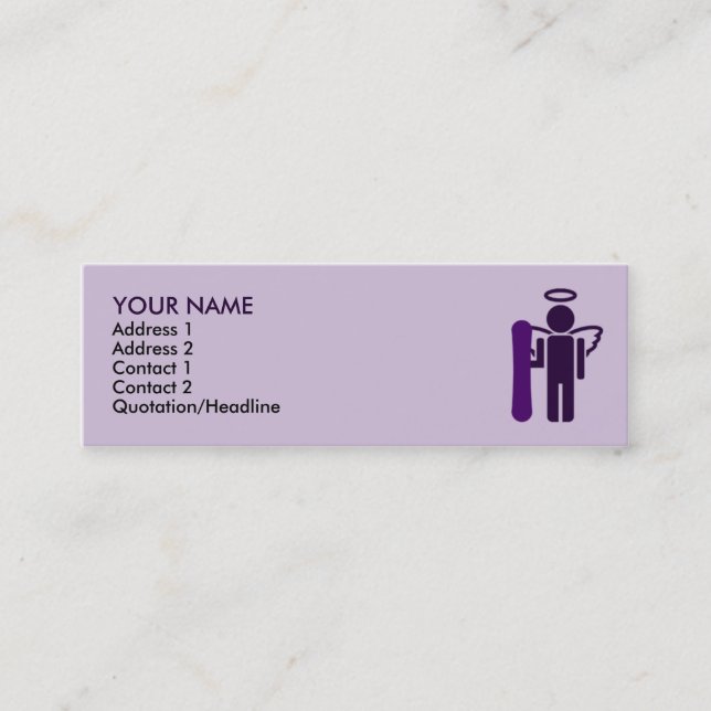 Carte De Visite Mini ange : (Devant)