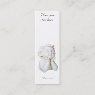 Carte De Visite Mini Ange blanc - signet