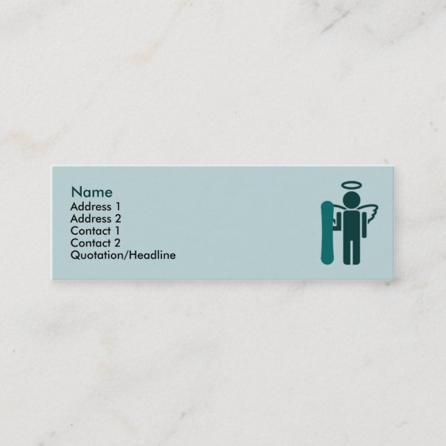 Carte De Visite Mini ange de conseil : (Devant)