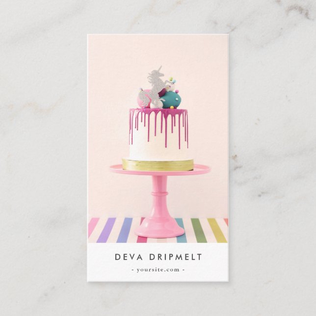 Carte De Visite Mini Anniversaire Mariage Cake Qr (Devant)
