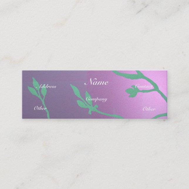 Carte De Visite Mini Antique Lavender Delft (Devant)