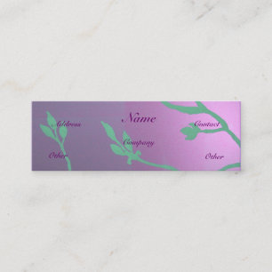 Carte De Visite Mini Antique Lavender Delft