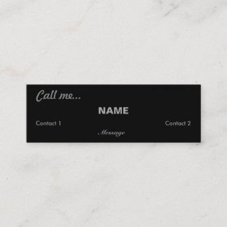 Carte De Visite Mini Appelez-moi…