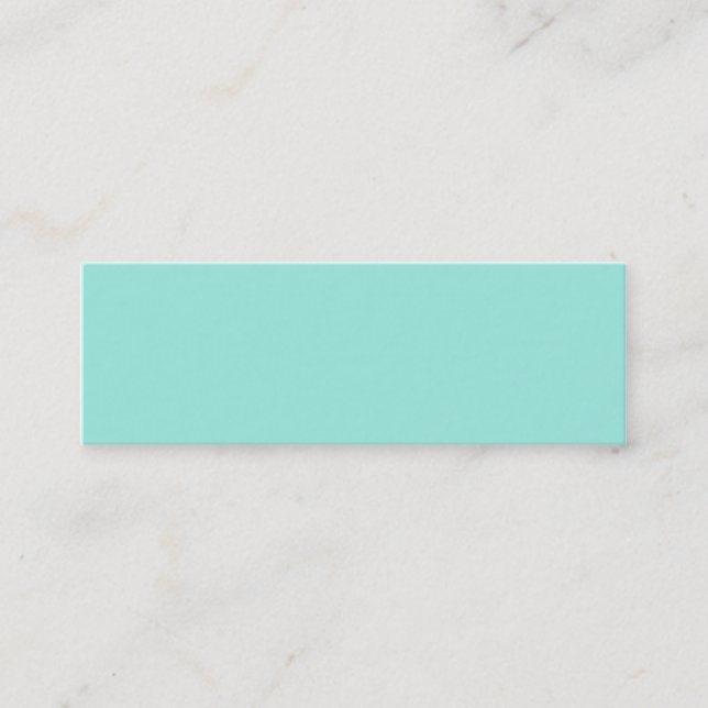 Carte De Visite Mini Aquafresh clair Aquafresh bleu vert couleur de mod (Devant)
