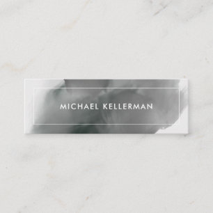 Carte De Visite Mini Aquarelle noire Smokey