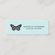 Aquarelle Papillon logo Mint vert