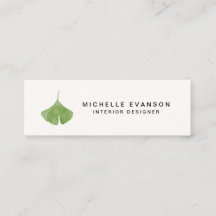 Aquarelle Simple Vert Ginkgo Leaf Nature