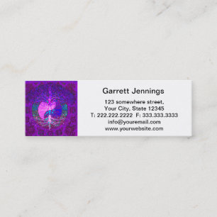 Carte De Visite Mini Arbre de coeur de la vie