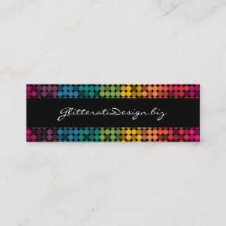 Carte De Visite Mini Arc-en-ciel Bizcard maigre fascinant