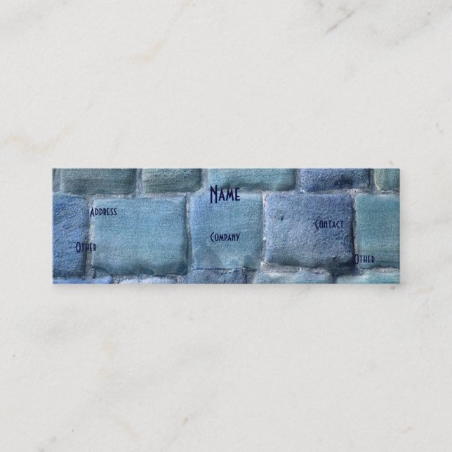 Carte De Visite Mini Architecte Blue Sandstone (Devant)