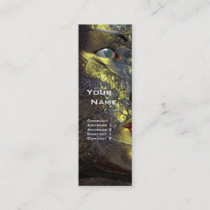 Carte De Visite Mini ARES CYBORG, Jaune rouge