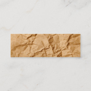 Carte De Visite Mini Arrière - plan froissé écrasé de grunge de papier