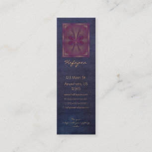 Carte De Visite Mini Art abstrait de papillon pourpre