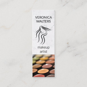 Carte De Visite Mini Artiste de Maquillage   Palette de Maquillage   Ca