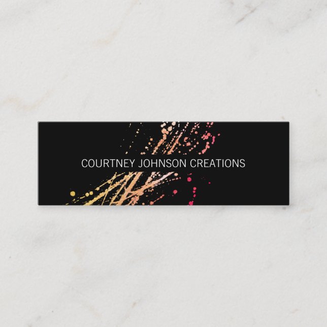 Carte De Visite Mini Artistique expressif (Devant)