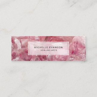 Carte De Visite Mini Arts de guérison en cristal rose