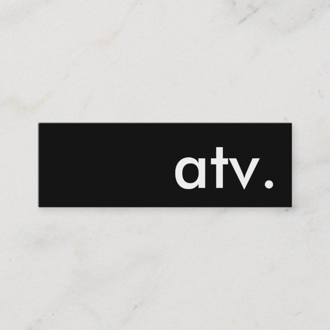 Carte De Visite Mini atv. (Devant)