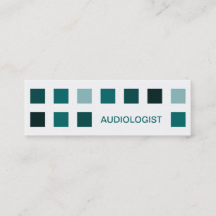 Carte De Visite Mini AUDIOLOGISTE (carrés mod)