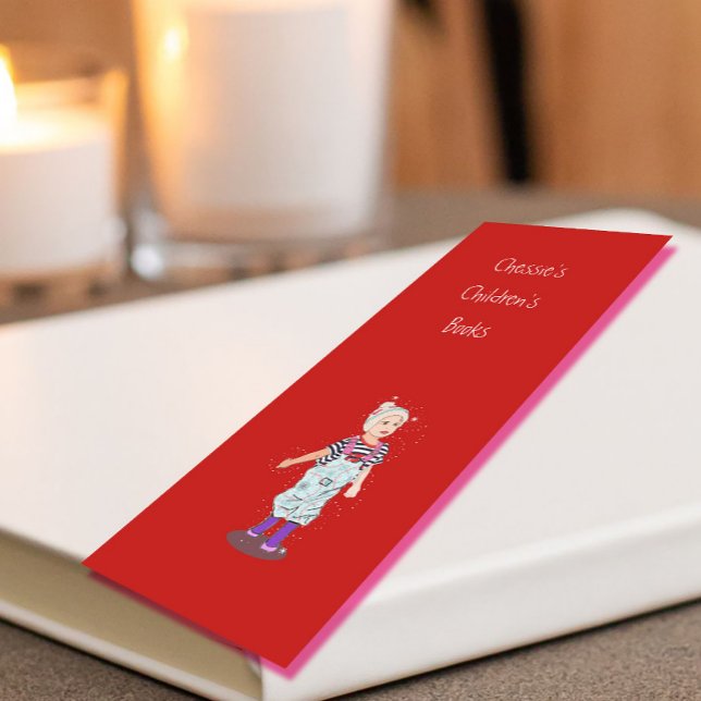 Carte De Visite Mini Auteur de l'écriture Image professionnelle Rouge (Créateur téléchargé)