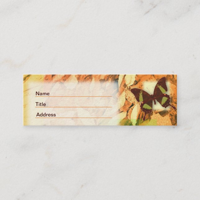 Carte De Visite Mini Automne (Devant)