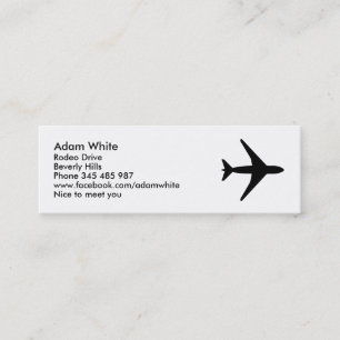 Carte De Visite Mini Avion