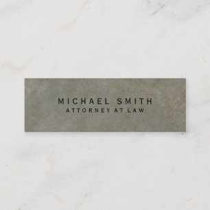 Carte De Visite Mini Avocat de droit Stone Design Simple Minimaliste
