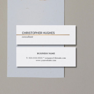 Carte De Visite Mini Avocat minimaliste élégant en cuivre