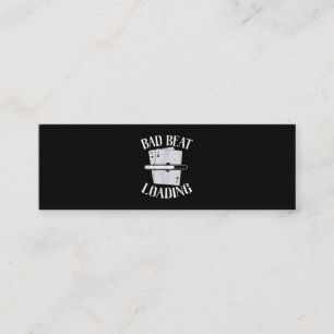 Carte De Visite Mini Bad Beat Chargement Texas Holdem Casino Funny Poke