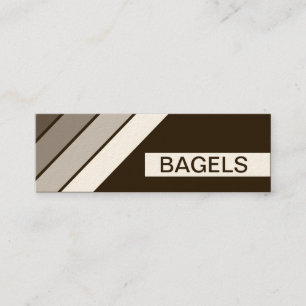 Carte De Visite Mini BAGELS rétro